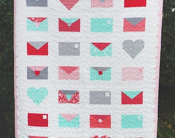 Valentine's Day Quilt Pattern - Sealed with Love