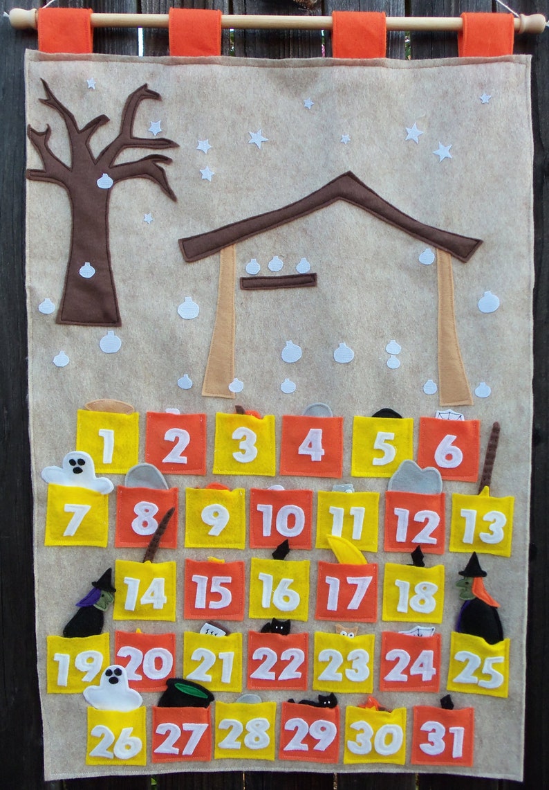 Build-A-Scene Halloween Countdown Calendar PDF Pattern image 3