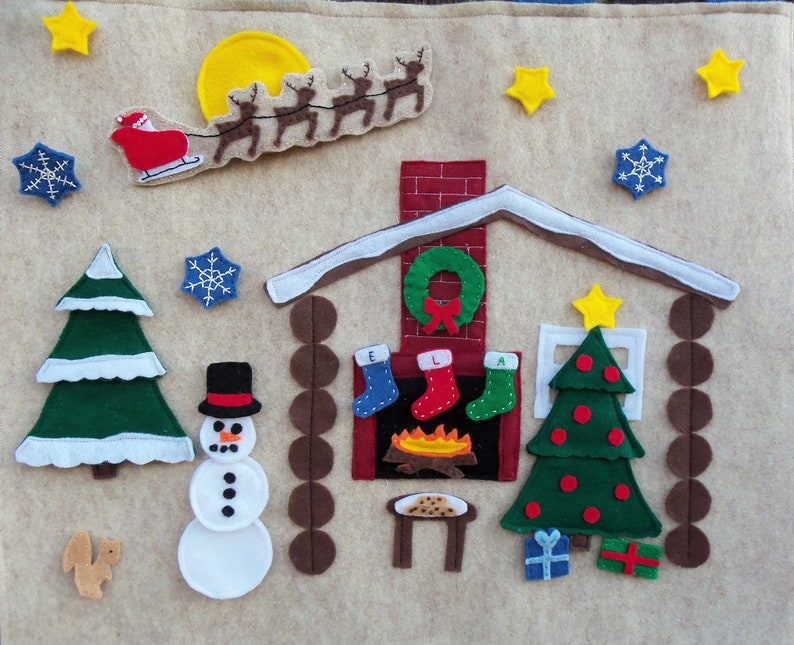 Build-A-Scene Christmas Countdown Advent Calendar PDF Pattern zdjęcie 3