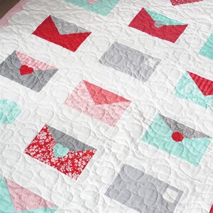 Valentine's Day Quilt Pattern Sealed with Love zdjęcie 4