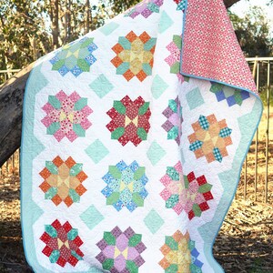 Blumen-Burst-Quiltmuster Bild 5