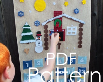 Build-A-Scene Christmas Countdown Advent Calendar PDF Pattern