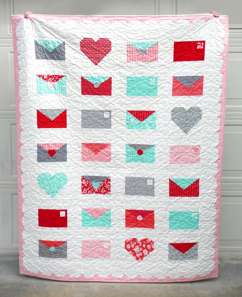 Valentine's Day Quilt Pattern Sealed with Love zdjęcie 6