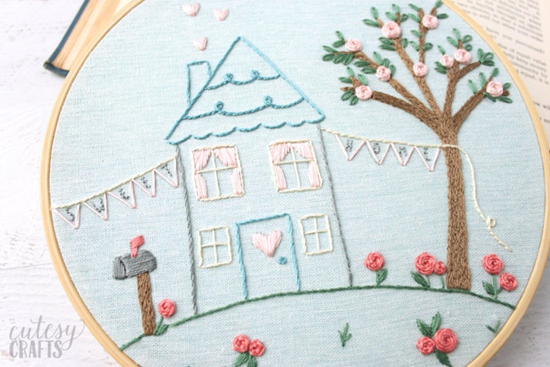 Sweet Home PDF Hand Embroidery Pattern image 2