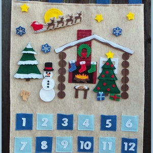 Build-A-Scene Christmas Countdown Advent Calendar PDF Pattern image 2