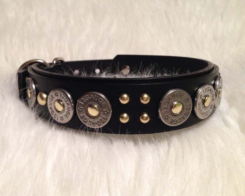 New Silver 12 Gauge Shotgun Shell Dog Collar MADE TO ORDER | Etsy
