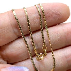 Vintage 14k Gold Snake Chain Necklace, 20”, Italy, 3.7 Grams