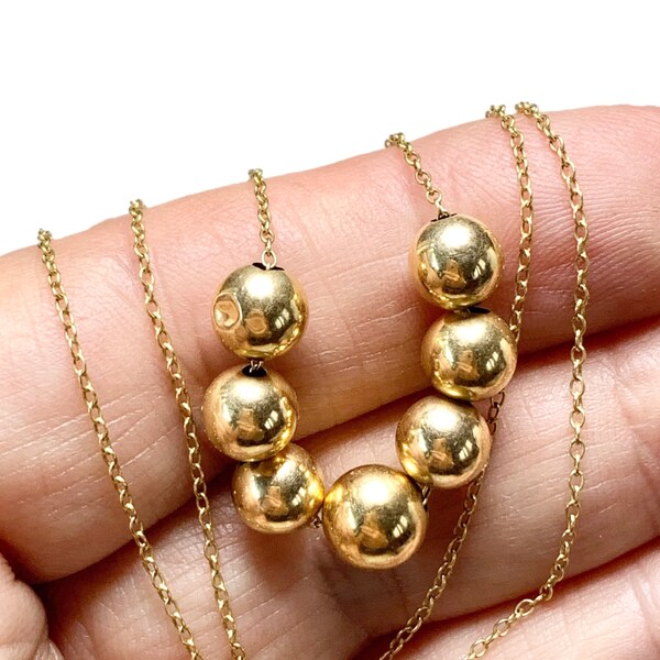 Vintage Gold Add a Bead Necklace Etsy