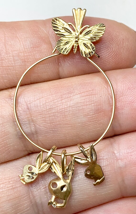 Vintage 14k Gold Playboy Bunny Charm 