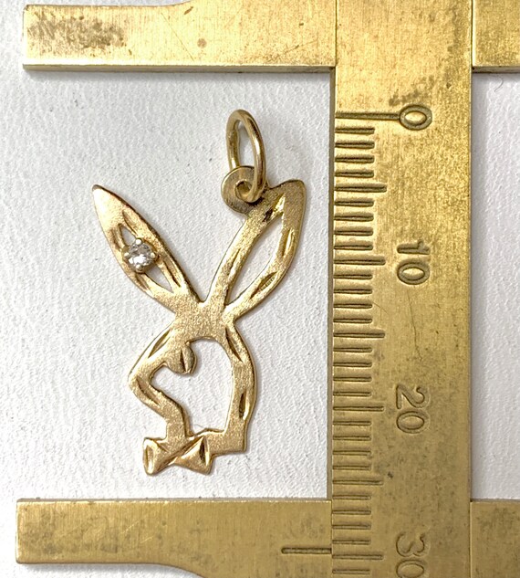 Vintage 14k Gold Playboy Bunny Charm 