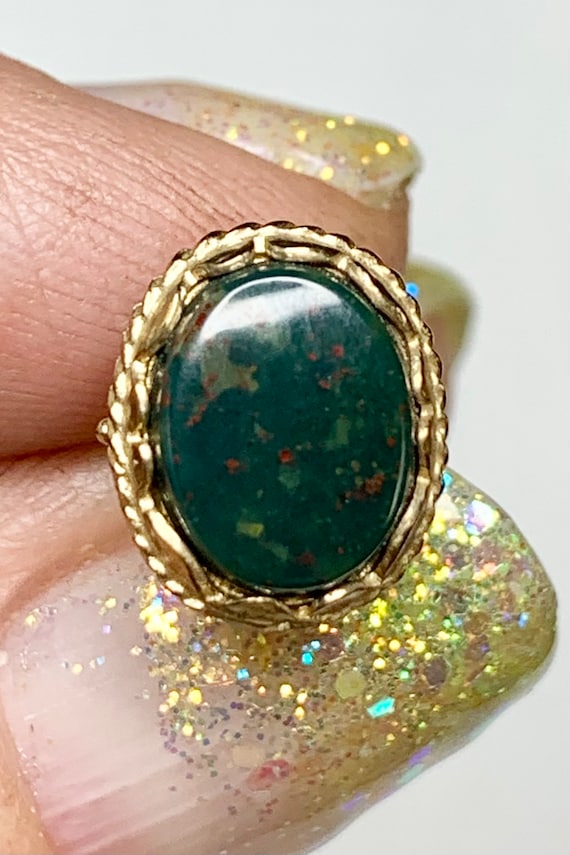 Victorian 9k Gold Fob, with Bloodstone, Openwork P