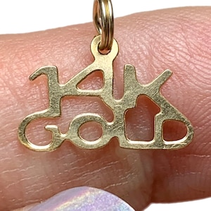 Charme vintage de OURO 14k, anos 80 e 90, joias finas