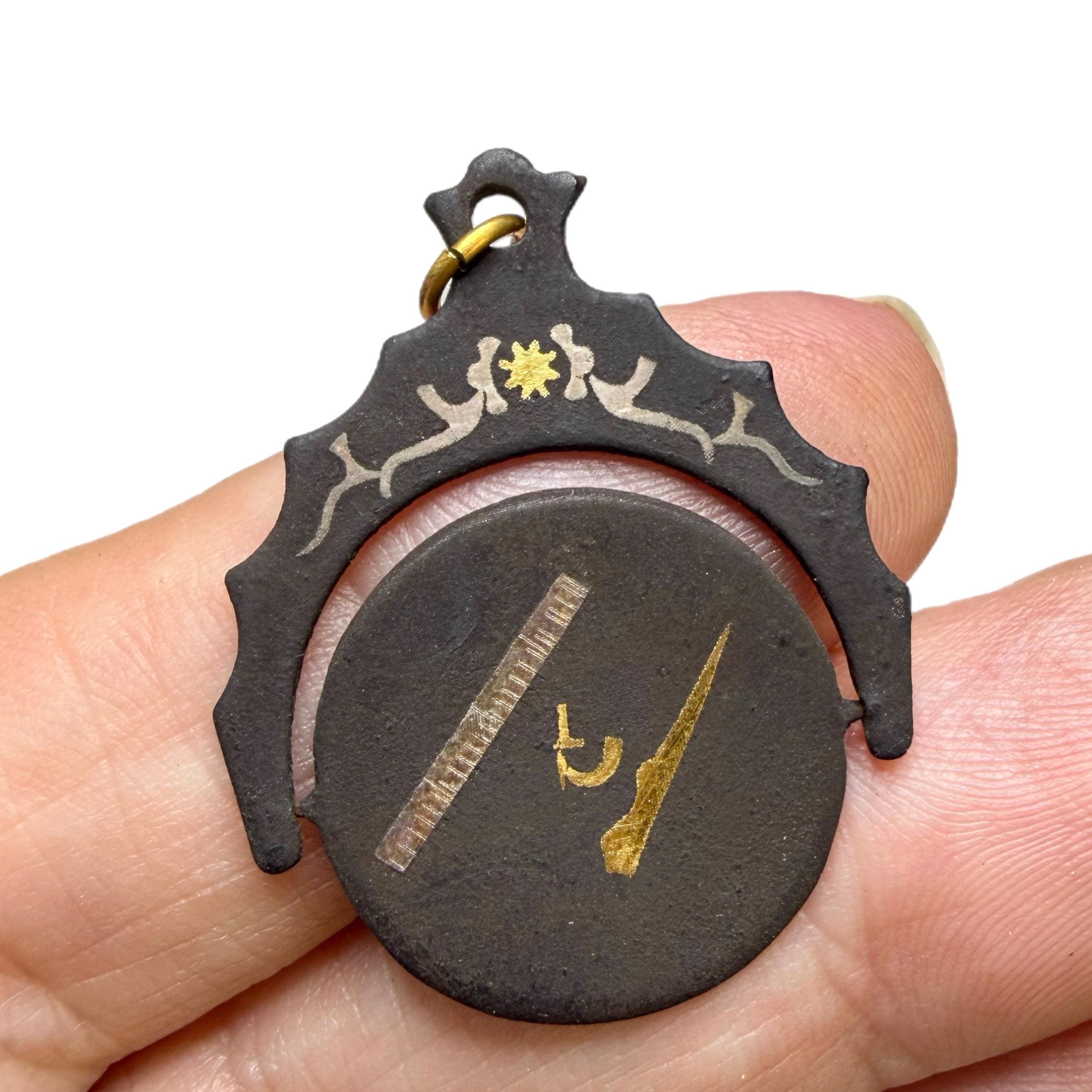 アンティーク雑貨 FREEMASON SPINNING WATCH FOB Masonic Spinner Fob - Etsy