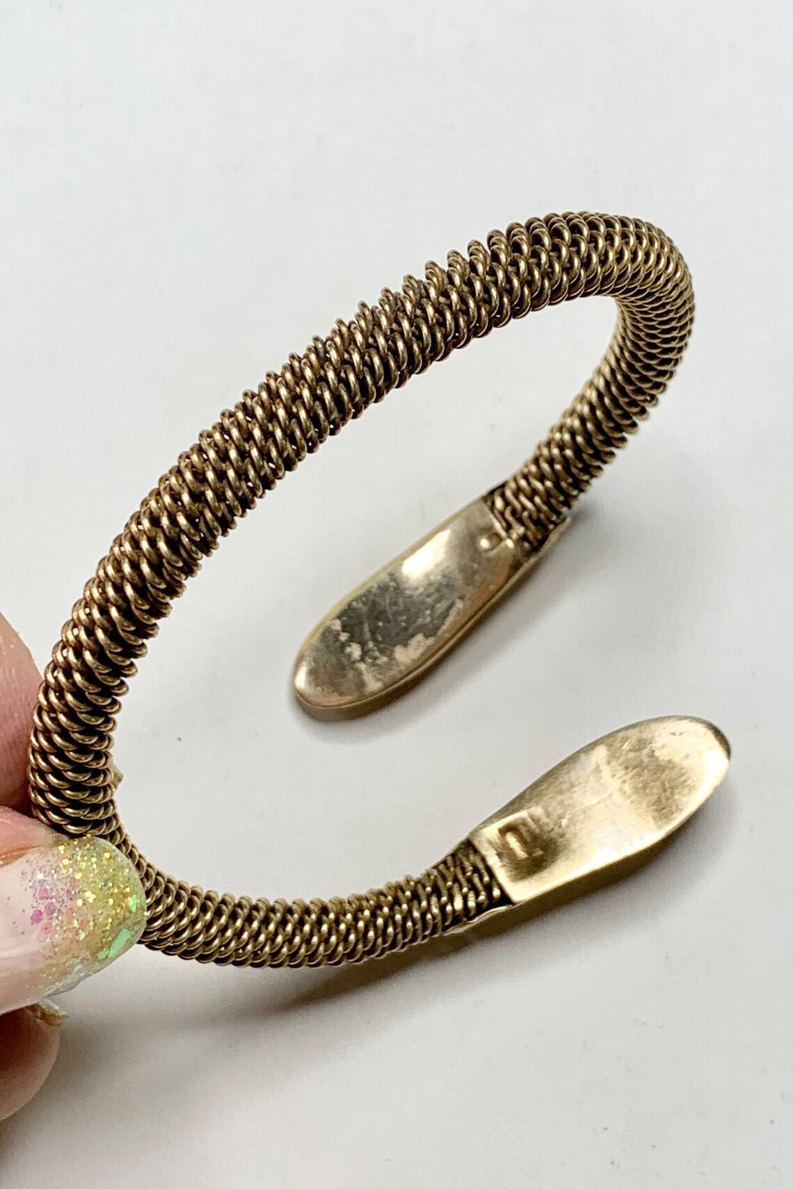 Gilt Snake Bracelet Woven Armband Double Serpent Etsy