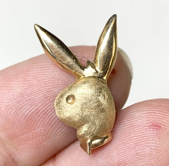 Vintage 14k Gold Playboy Bunny Pendant Over 4 Grams Fine Jewelry