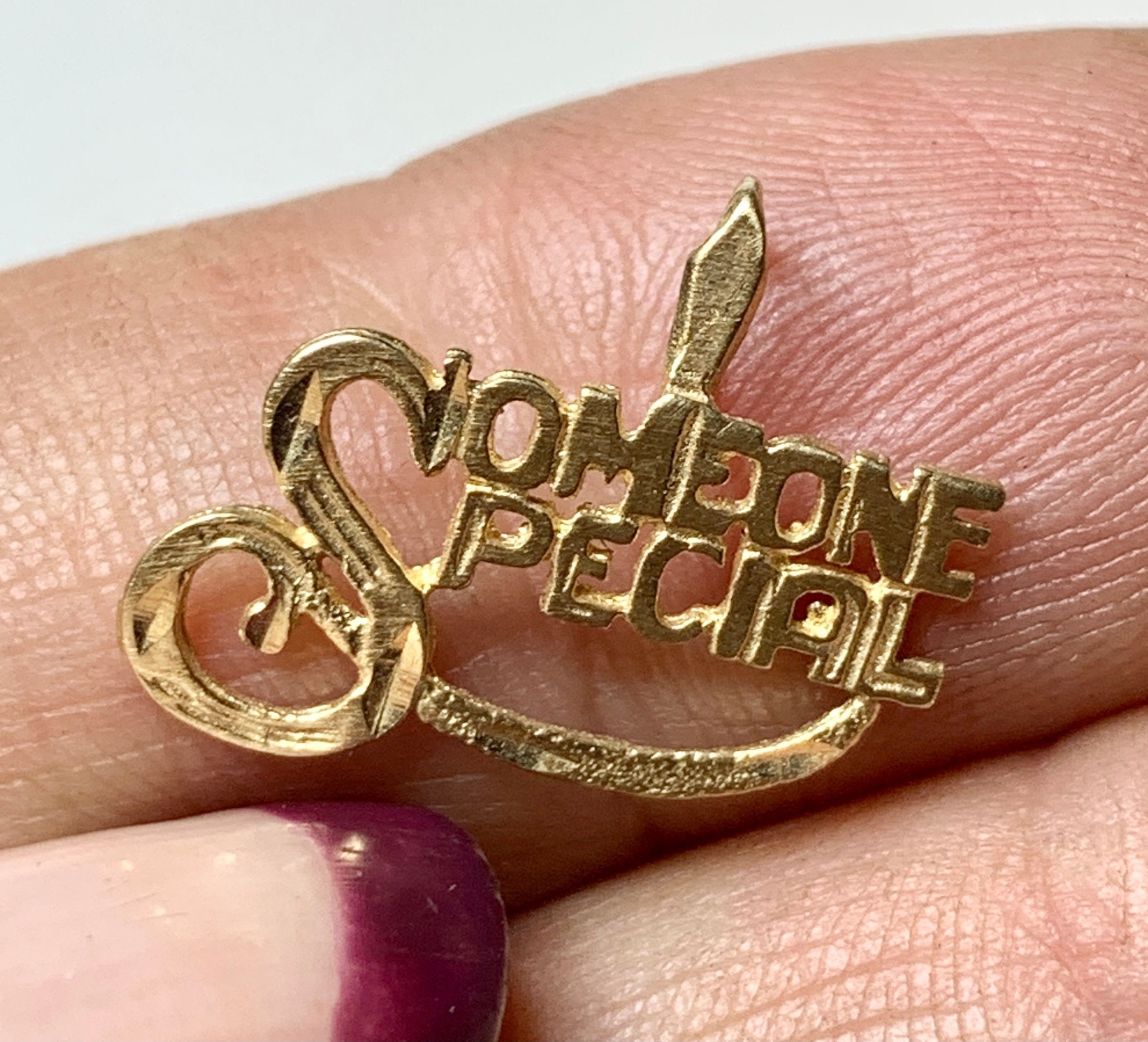 Vintage 14k Gold “someone Special” Charm, Michael Anthony