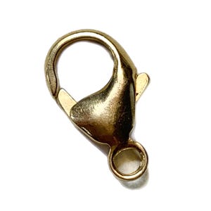 Large 14k Gold Dog Clip, Swivel Clip, Connector, Solid Gold Clasp