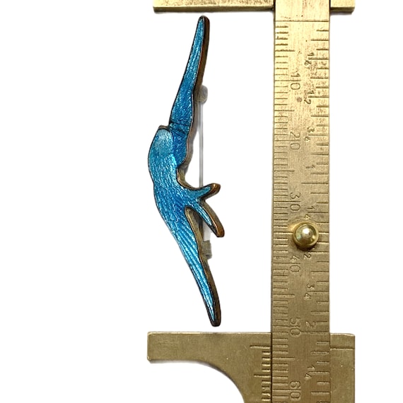 Broche De Chal Estilo Art Decó Con Pájaro Y Cristales - Esmalte Verde, Metal Dorado, Para Regalo