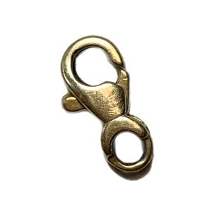 14k Gold Dog Clip, Swivel Clip, Connector, Solid Gold Clasp