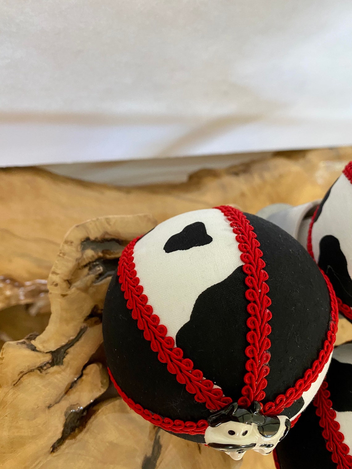 Cow Fabric Balls Cow Balls Cow Decor Table Decor Wreath Etsy
