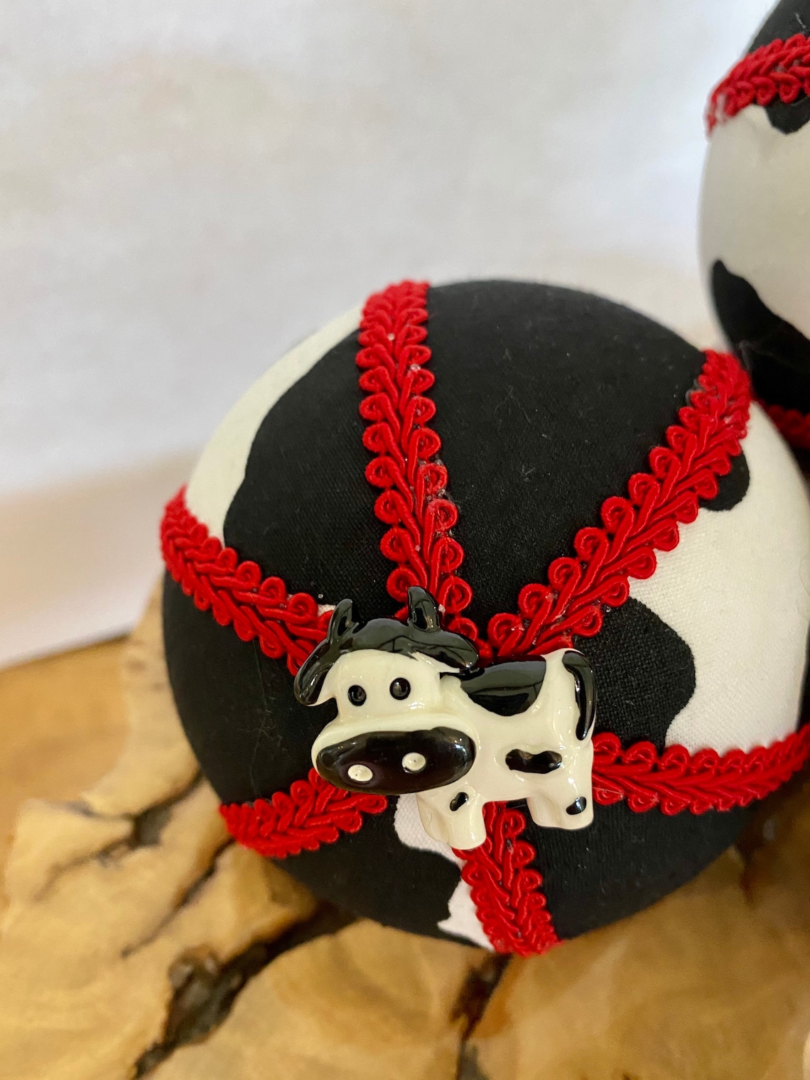 Cow Fabric Balls Cow Balls Cow Decor Table Decor Wreath Etsy