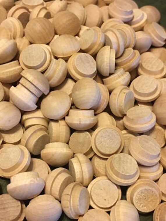 Pkg of 100 birch wood furniture plugs 3/8 hole Etsy