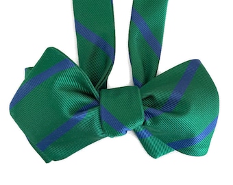Silk Bowtie for Men - Emerald Island - One-of-a-Kind - Self-tie - Adjustable