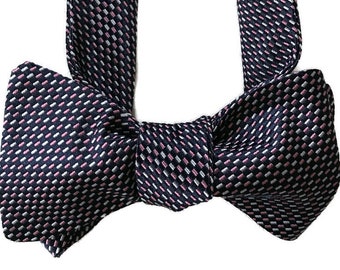 Silk Bow Tie for Men -Dapper  - One--a-Kind, Self-tie - Free Shipping -
