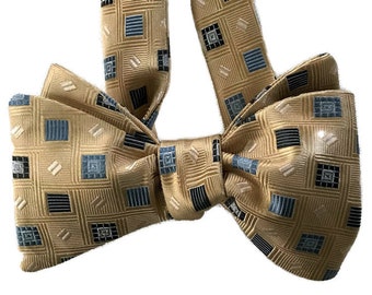 Silk Bow Tie for Men - Oscar - One-of-a-Kind, Self-tie - Free Shipping -