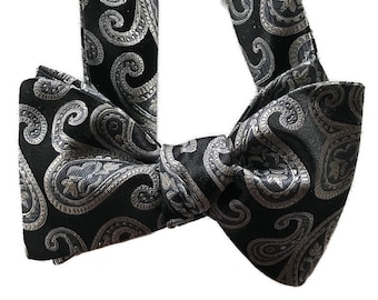 Silk Bow Tie for Men - After Five - One-of-a-Kind, Self-tie - Free Shipping -