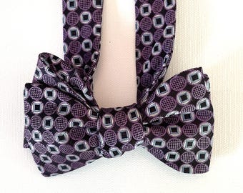 Silk Bow Tie for Men - Trophy- One-of-a-Kind, Handcrafted - Pre-tied or Self-tie