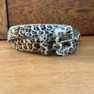 Calf Hair Leopard Belt - Etsy display picture 3