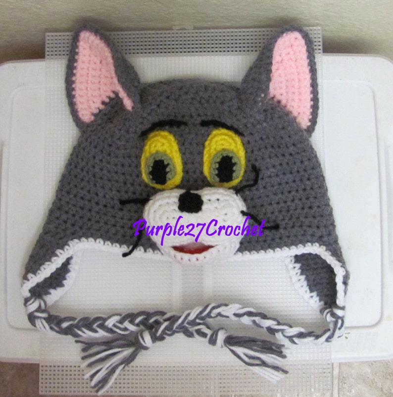 Crochet Cat Hat / Beanie Pattern PDF Instant Download Etsy