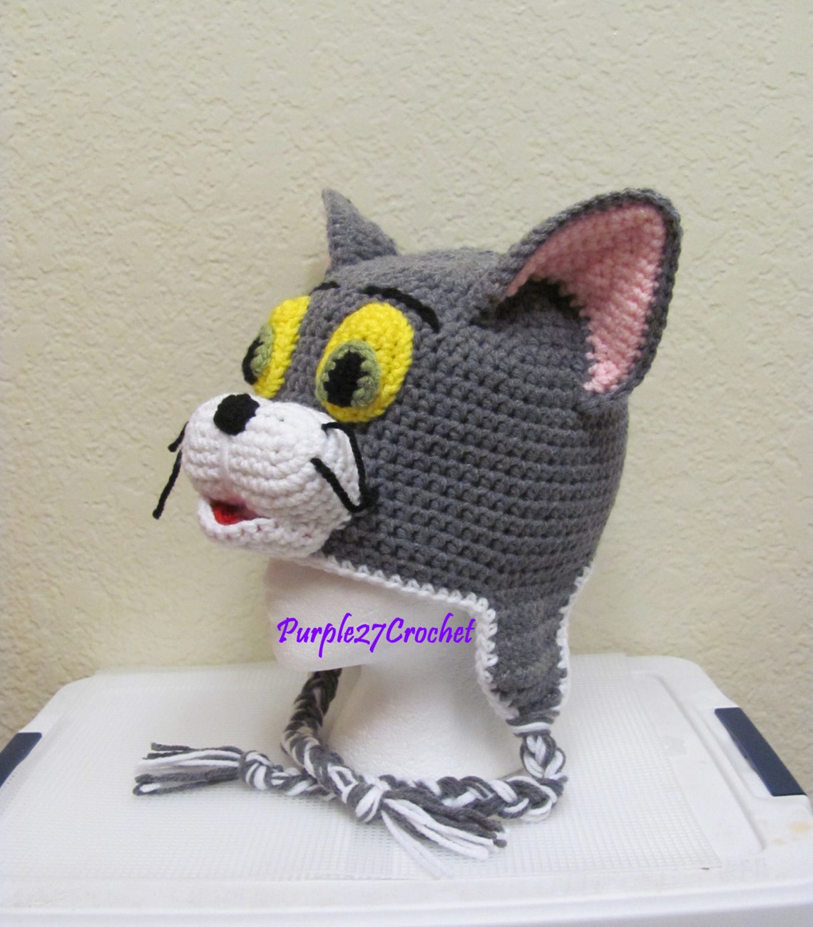 Crochet Cat Hat / Beanie Pattern PDF Instant Download Etsy