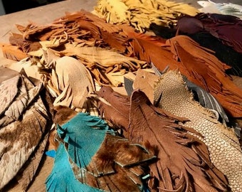 Leather Feathers, Custom Leather feathers, Purse feathers, Christmas ornaments