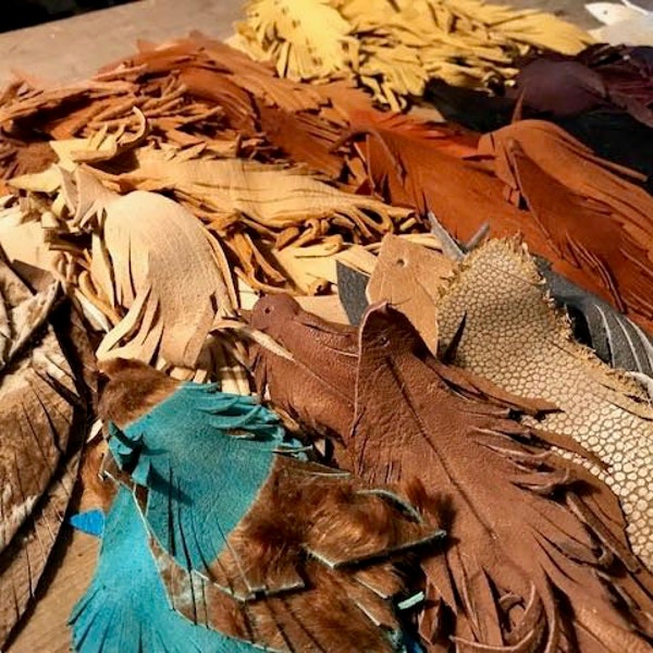 Leather Feathers, Custom Leather feathers, Purse feathers, Christmas ornaments