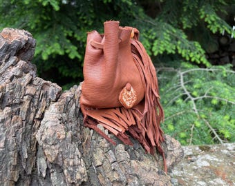 Moqui Marbles, Large stones, meditation stones, Shaman Stones with leather bag,  meditation aid, grounding, meditation stones