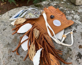 Gebedszakje, offerkruiden, gebedskruiden, offerzakje met kruiden