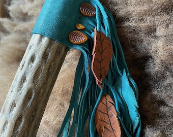 Rain Stick, Teal Rainstick, Tribal Rain Stick, randregenstick, soundhealing, geluidstherapie