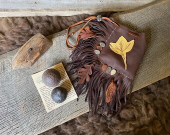 Shaman Stones with leather bag, Extra Large Moqui Marbles, Meditation tool, grounding meditation aid