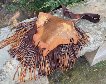 Fringed Leather Purse, Hair on Hide purse, Boho Purse, Western fringed purse, Leather fringe shoulder bagbags and purses