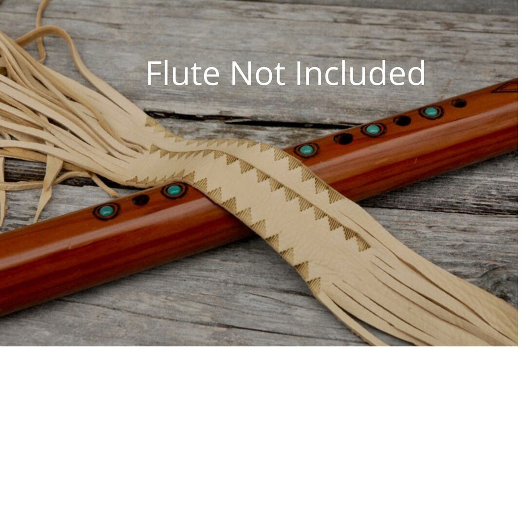 Flute Ties, Native American Flute, Native Flute Accessory, Natural With