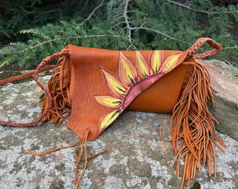 Sunflower purse, Festival bag, Crossbody bag, Summer purse, beach purse, boho bag