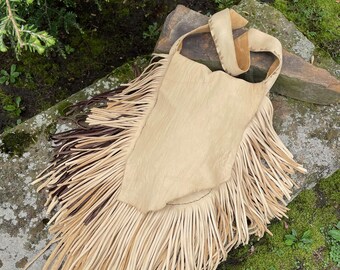 Leather Handbag, Fringed handbag, Summer purse, boho purse, Hippie pursebags and purses