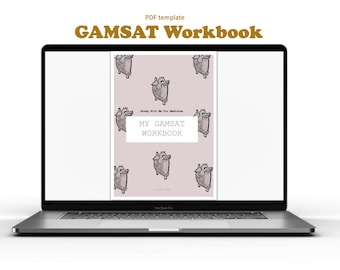 GAMSAT Workbook & Study Habit Tracker (DIGITAL)