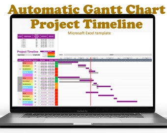 Gantt Chart (Automatic Project Timeline) [Excel Template]
