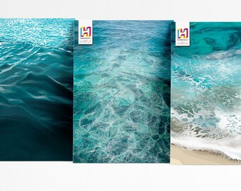 3 x A4 - Art Prints - 'Ocean' Collection
