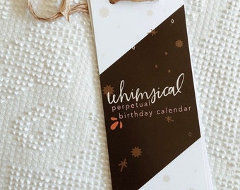 Perpetual Birthday Calendar