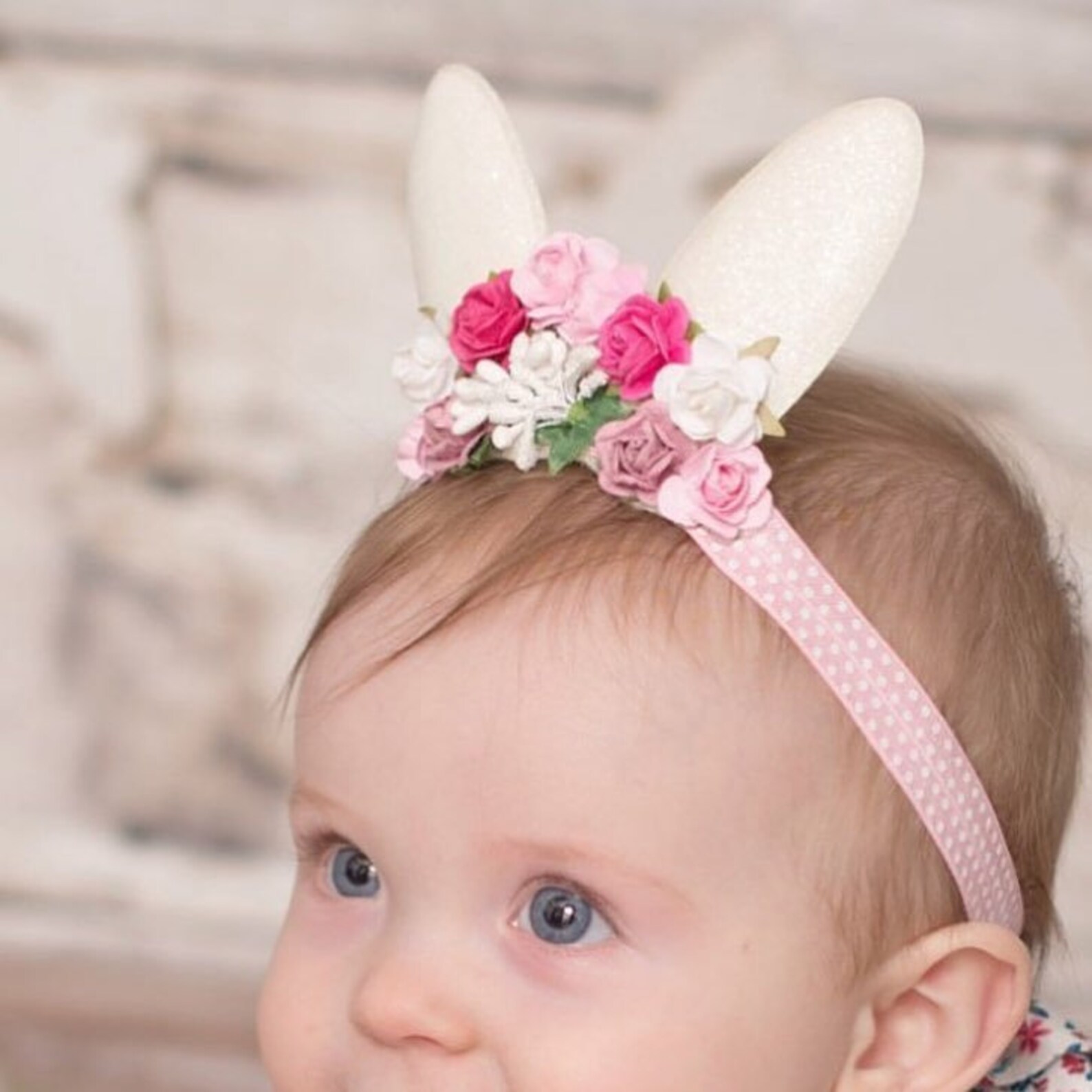 Bunny Ears Headband, Bunny Headband, Easter Baby Headband
