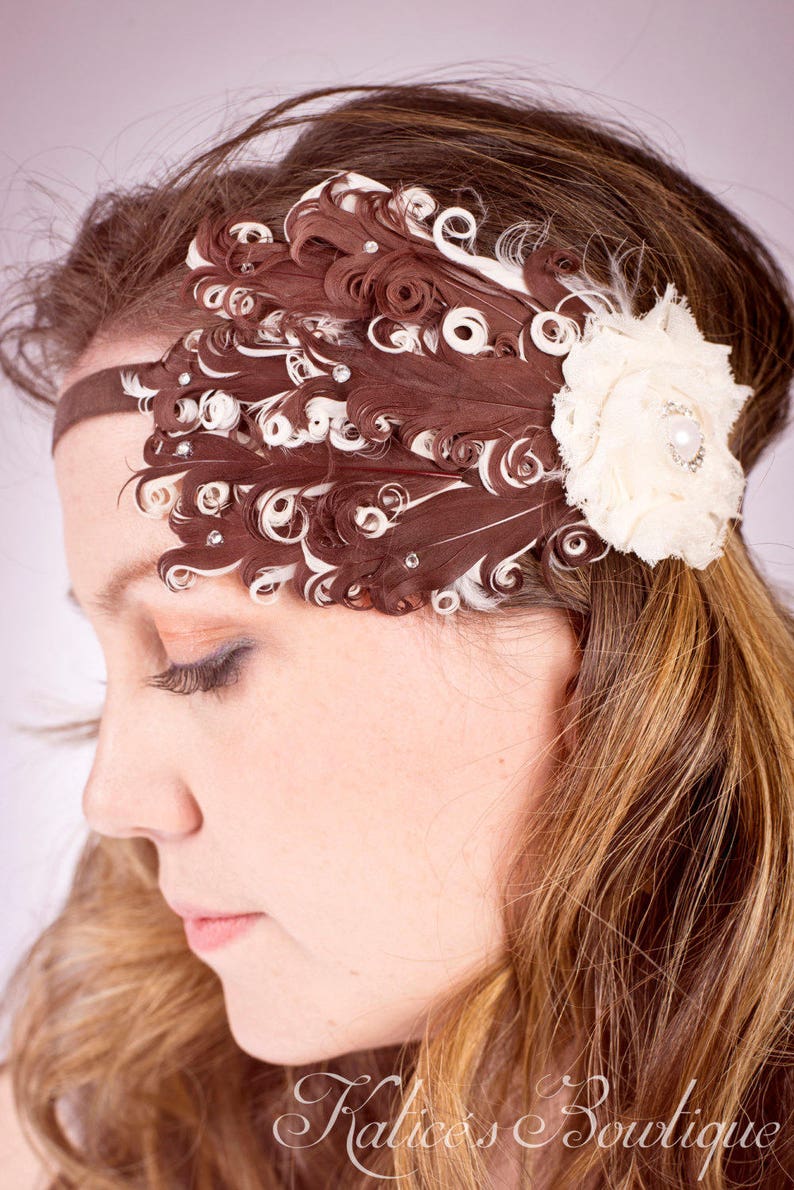 Red and Pink 1920s Headband Great Gatsby Feather Headband Rhinestone Headband Vintage Style Lace Hair Piece Pink Feather Headband